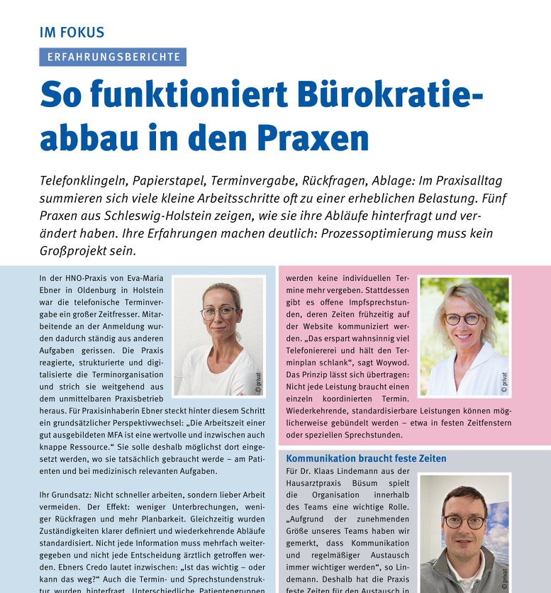 So funktioniert Bürokratieabbau in den Praxen